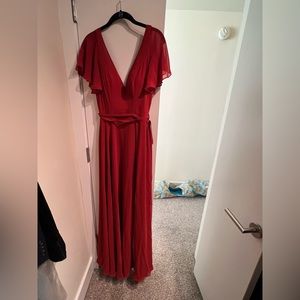 Dear Cleo Zoey try-on dress, size 2, red